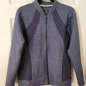 Under Armour | Blue Heathered Zip-up Athletic Sweatshirt | size: M